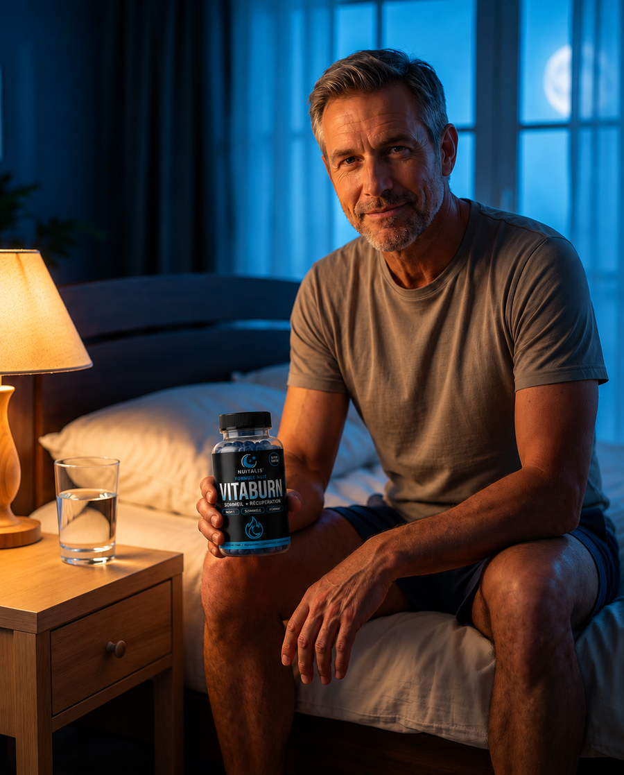 Homme qui décompresse le soir avec NUITALIS ™