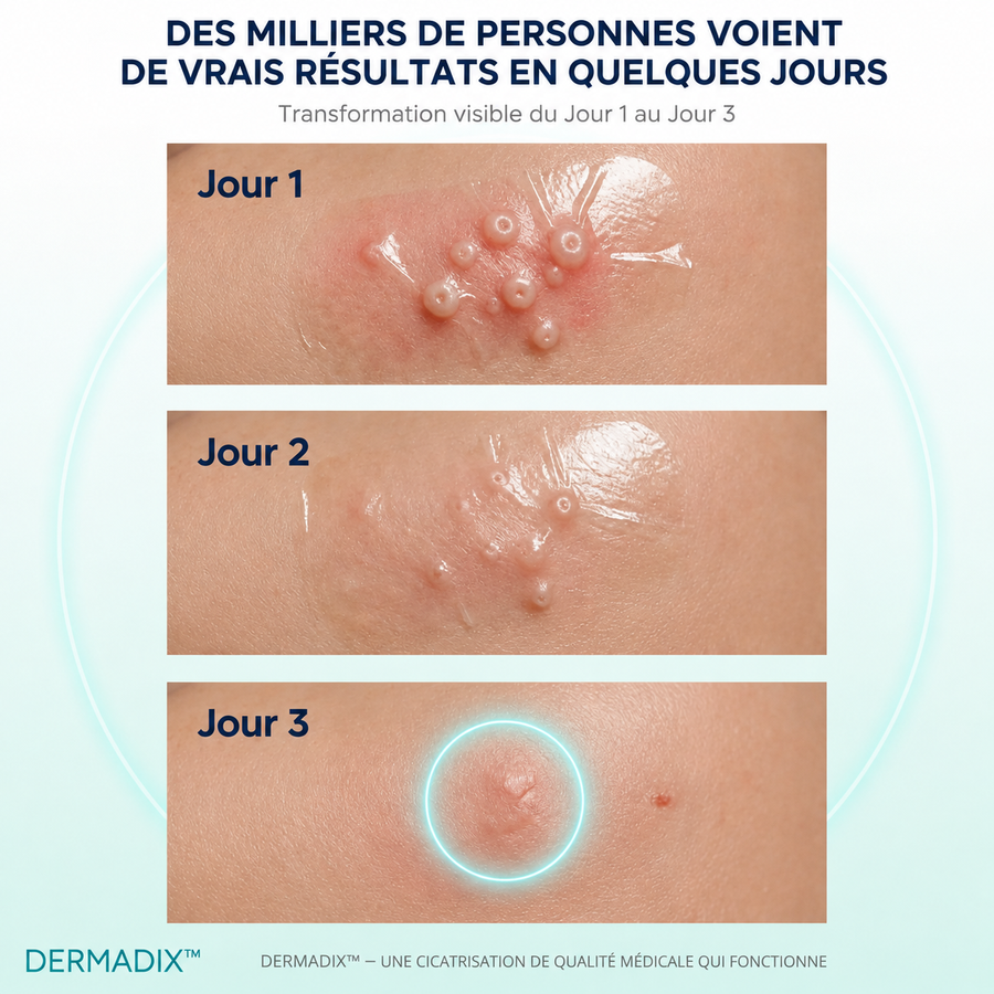 Résultats DERMADIX ™ après une semaine