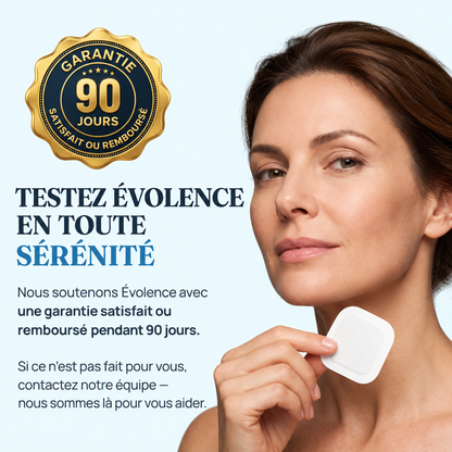 Évolence ™ Patch anti-âge 100 % naturel — un soutien transdermique continu, 24 h sur 24.