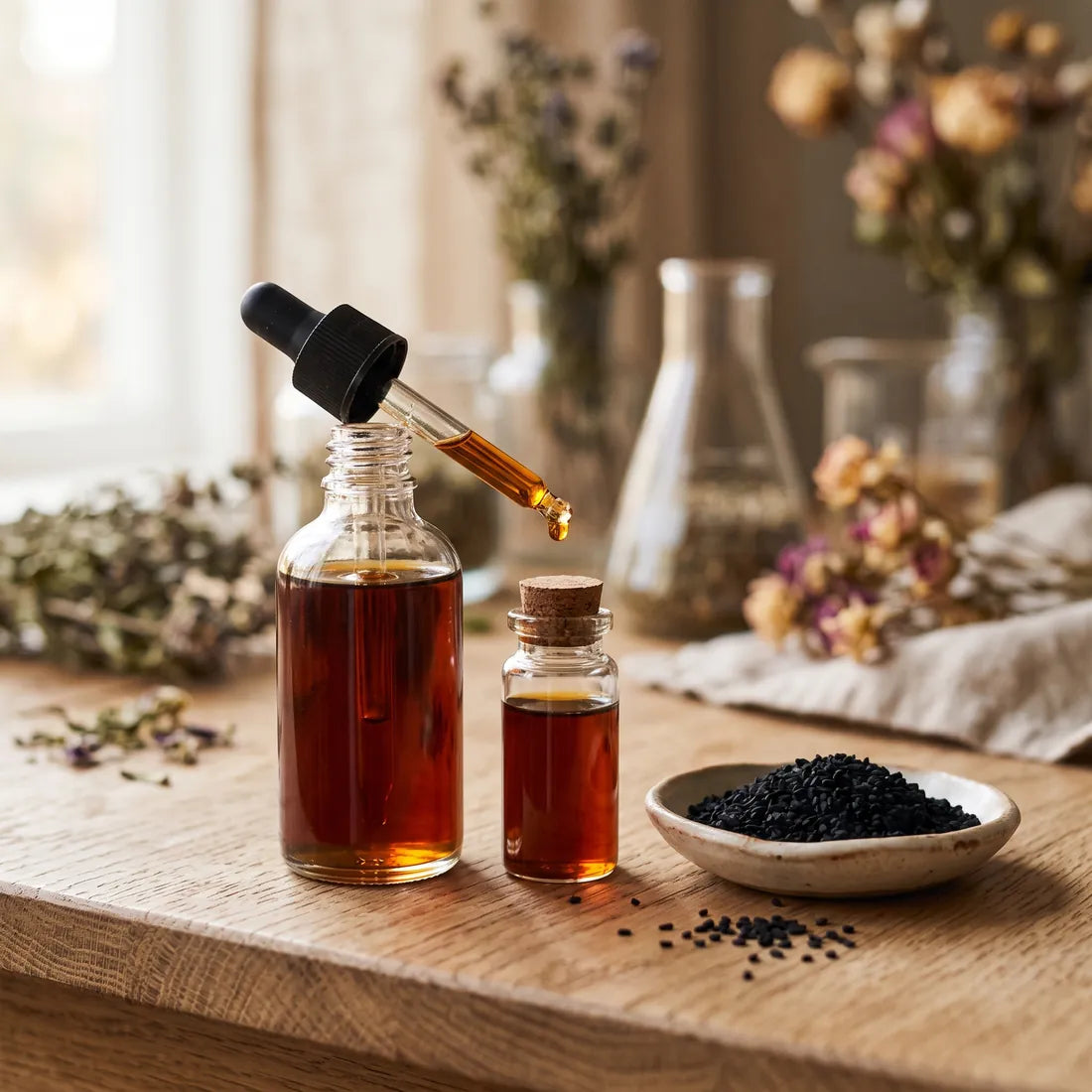 Thymoquinone (TQ) naturellement présente