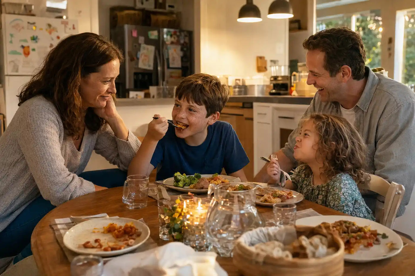 Un repas de famille sans bras de fer